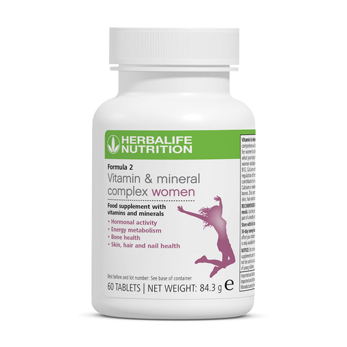 Herbalife Formula 2 - Vitamin & Mineral Complex Women's (60 tablets) - The Nutrition Coach Uk