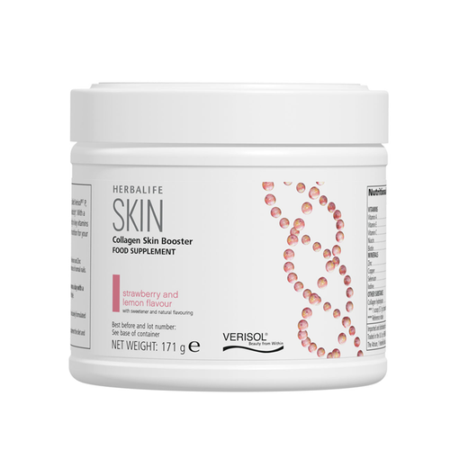 Herbalife Collagen SKIN Booster - Strawberry & Lemon (171 g) - The Nutrition Coach Uk